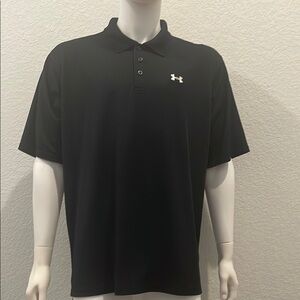 Under Armour Men's Black Polo Shirt